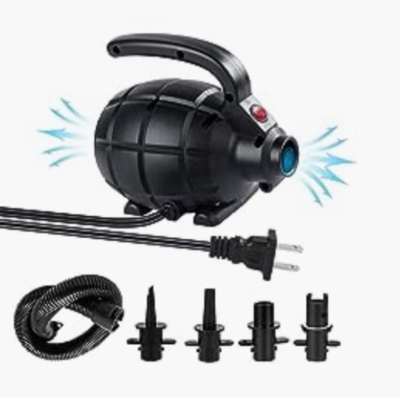 Dawnleague Other Quickfill Electric Air Pump W 2way Inflatordeflator 4 Nozzles Poshmark